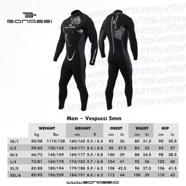 BONASSI VESPUCCI WETSUIT - LONG 5MM MAN - Image 5